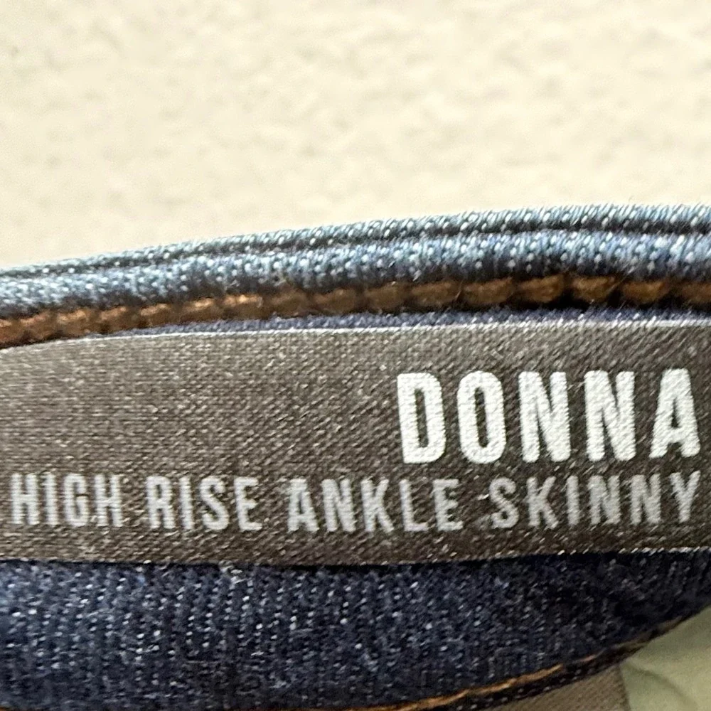 KUT from the Kloth Donna Jeans Womens 10 High Rise Ankle Skinny Dark Wash Blue